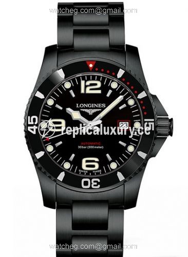 Longines HydroConquest 41 Automatic PVD / Black / Bracelet / Japan L3.742.2.56.6
