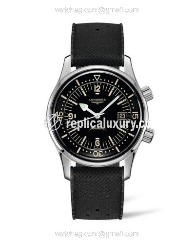 Longines Legend Diver Date Stainless Steel / Black / Rubber L3.774.4.50.9