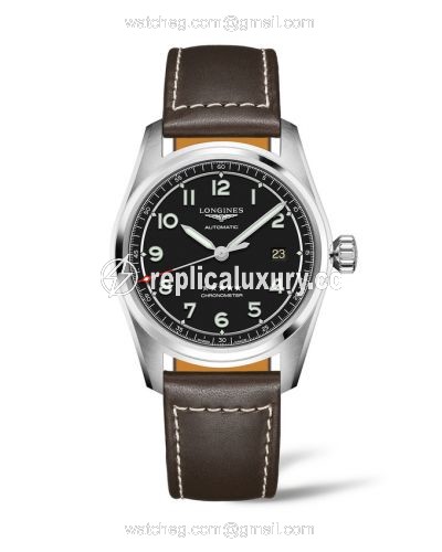Longines Spirit Automatic 40 Black / Strap L3.810.4.53.0