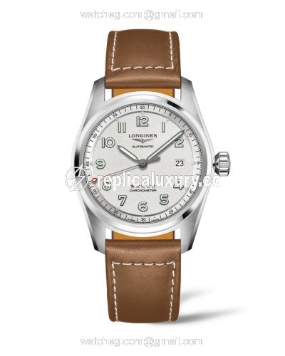 Longines Spirit Automatic 40 Silver / Strap L3.810.4.73.2