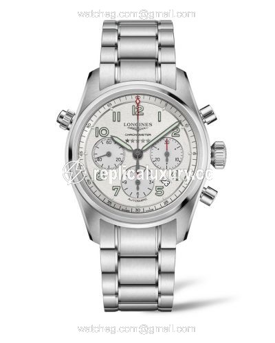 Longines Spirit Chronograph 42 Silver / Bracelet L3.820.4.73.6