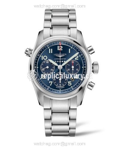 Longines Spirit Chronograph 42 Blue / Bracelet L3.820.4.93.6