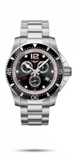 Longines HydroConquest 47.5 Chronograph Quartz Stainless Steel / Black / Bracelet L3.843.4.56.6