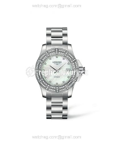 Longines Conquest 29.5 Automatic Double Row Diamond L3.180.0.87.6