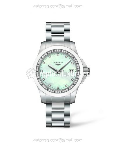 Longines Conquest 35 Quartz Ceramic Diamond L3.281.0.87.6