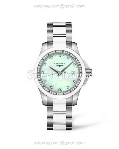 Longines Conquest 35 Quartz Ceramic Diamond L3.281.0.87.7