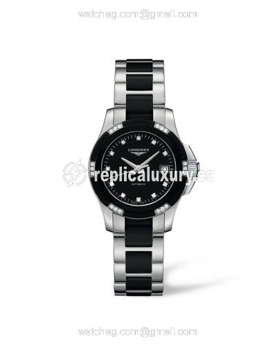 Longines Conquest Automatic 29.5 Ceramic Diamond L3.299.0.57.7