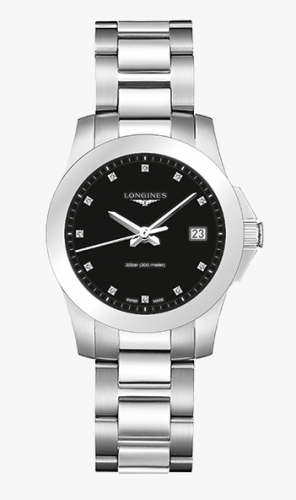 Longines Conquest Quartz 34 Stainless Steel / Black L3.377.4.57.6
