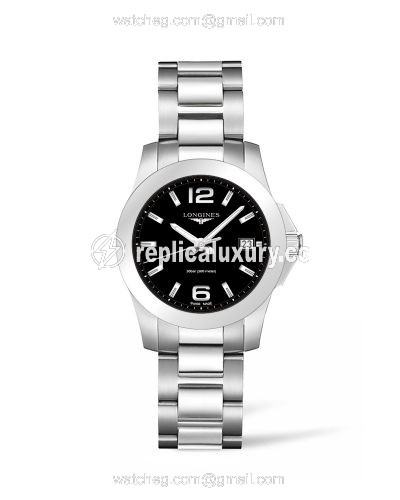 Longines Conquest Quartz 34 Stainless Steel / Black L3.377.4.58.6