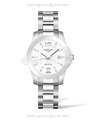 Longines Conquest Quartz 36 Stainless Steel / White L3.378.4.16.6
