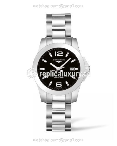 Longines Conquest Quartz 36 Stainless Steel / Black L3.378.4.58.6