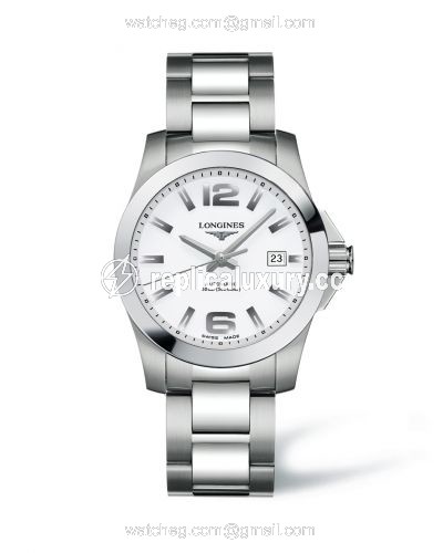 Longines Conquest 39 Automatic White L3.676.4.16.6