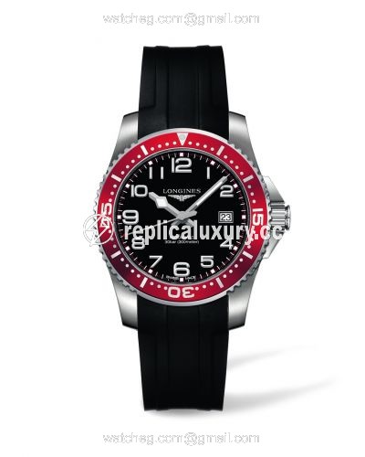 Longines Hydroconquest Auttomatic 39 Red Rubber L3.694.4.59.2