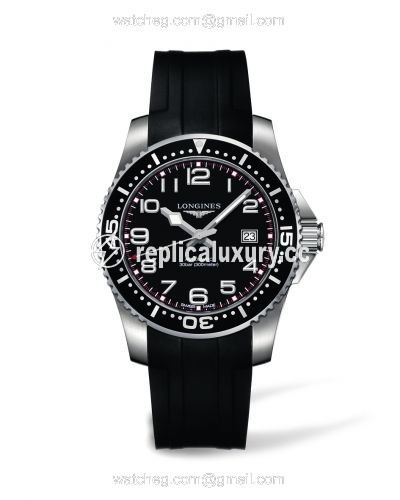 Longines Hydroconquest Automatic 41 Black Rubber L3.695.4.53.2