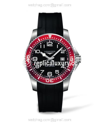 Longines Hydroconquest Automatic 41 Red Rubber L3.695.4.59.2