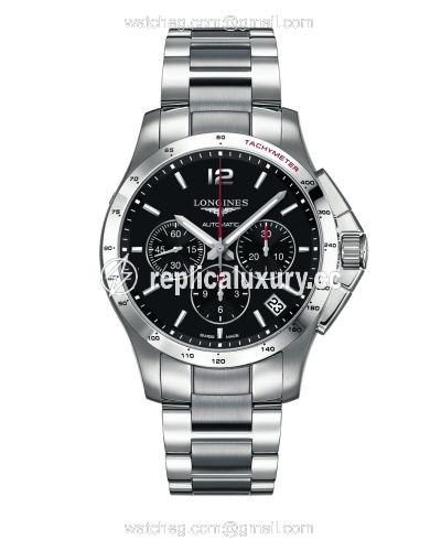 Longines Conquest Chronograph Automatic 44.5mm Black L3.697.4.56.6