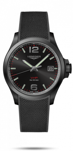 Longines Conquest V.H.P. 43 PVD / Black / Rubber L3.726.2.56.9