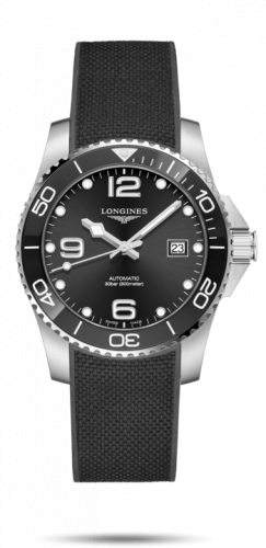 Longines HydroConquest 41 Automatic Stainless Steel / Ceramic / Black / Rubber L3.781.4.56.9