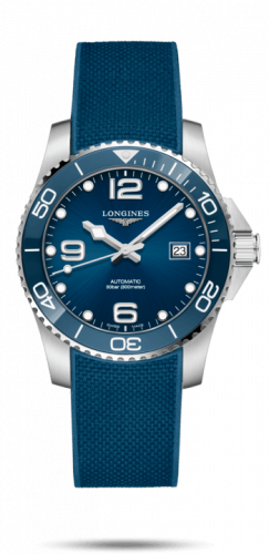 Longines HydroConquest 41 Automatic Stainless Steel / Ceramic / Blue / Rubber L3.781.4.96.9