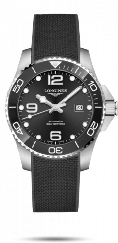 Longines HydroConquest 43 Automatic Stainless Steel / Ceramic / Black / Rubber L3.782.4.56.9