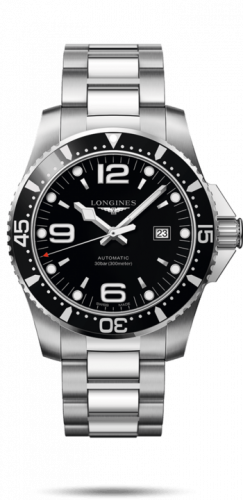 Longines HydroConquest 44 Automatic Stainless Steel / Black / Bracelet L3.841.4.56.6