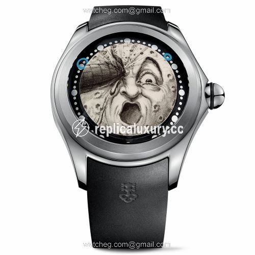 Corum Big Bubble Magical 52 Titanium / PVD Georges Melies / Rubber L390/03637