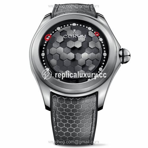Corum Big Bubble Magical 52 Titanium / Hexagon / Rubber L390/03638