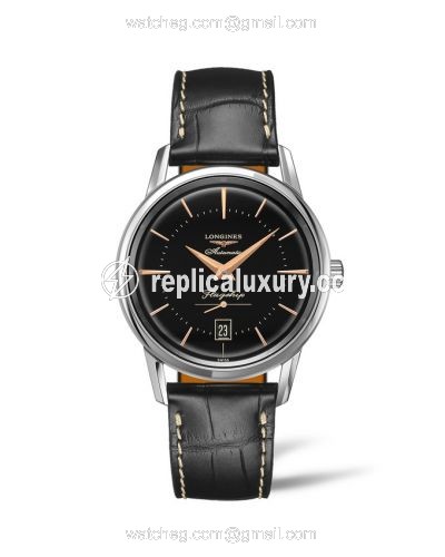 Longines Heritage Flagship Stainless Steel / Black L4.795.4.58.0