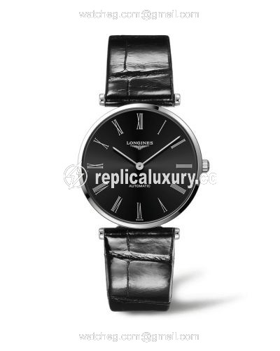 Longines La Grande Classique Automatic 36 Stainless Steel / Black - Roman L4.908.4.51.2