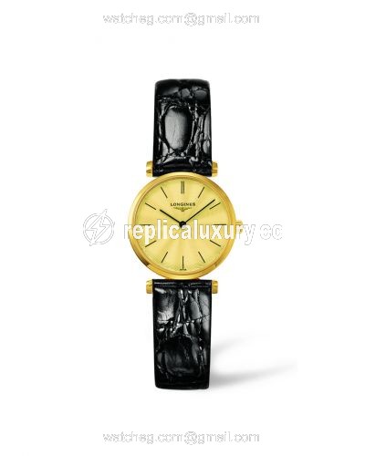 Longines La Grande Classique Quartz 24 Yellow Leather Stick L4.209.2.42.2