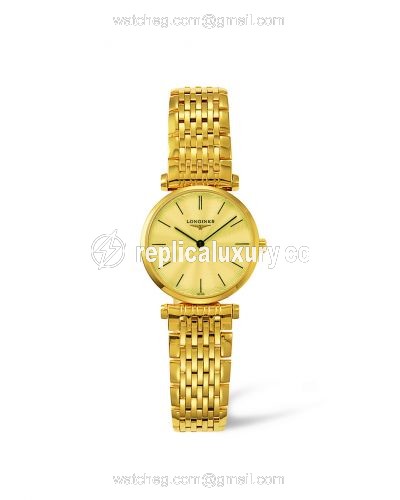Longines La Grande Classique Quartz 24 Yellow Guilloche L4.209.2.42.8