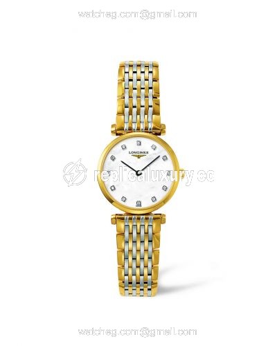 Longines La Grande Classique Quartz 24 Two Tone Yellow MOP L4.209.2.87.7