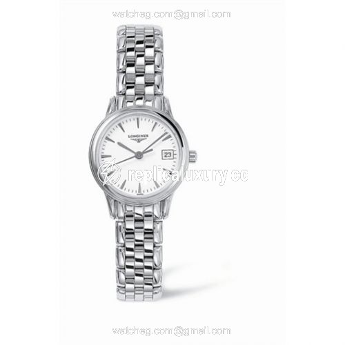 Longines Flagship 25 Quartz Stainless Steel White L4.216.4.12.6