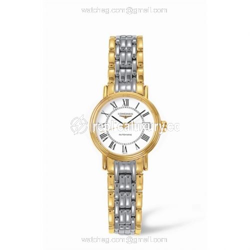 Longines Presence 25.5 Automatic Yellow Roman Bracelet Two Tone L4.221.2.11.7