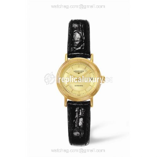 Longines Presence 25.5 Automatic Yellow Stick Yellow L4.221.2.42.2