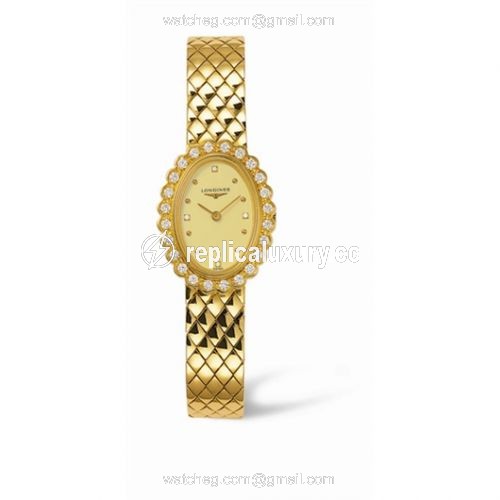 Longines Prestige Gold Oval 21.3 L4.224.7.37.6