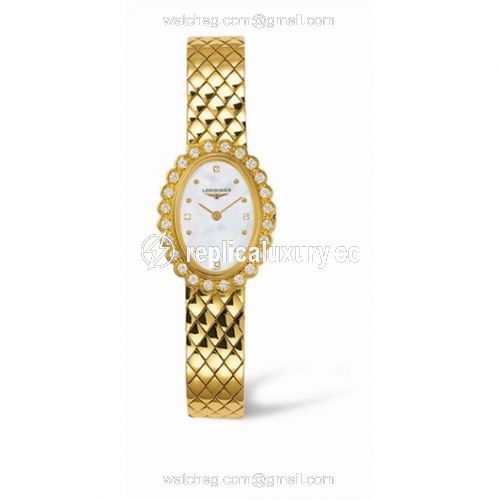 Longines Prestige Gold Oval 21.3 L4.224.7.88.6