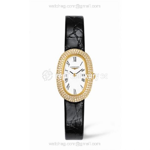 Longines Prestige Gold Oval 20.4 L4.225.7.11.2