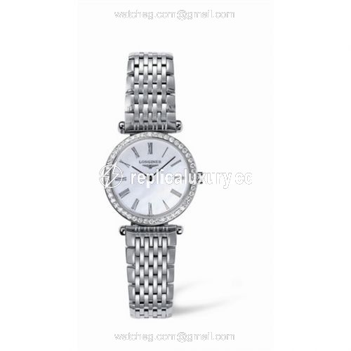 Longines La Grande Classique Quartz 24 Diamond Bezel L4.241.0.85.6