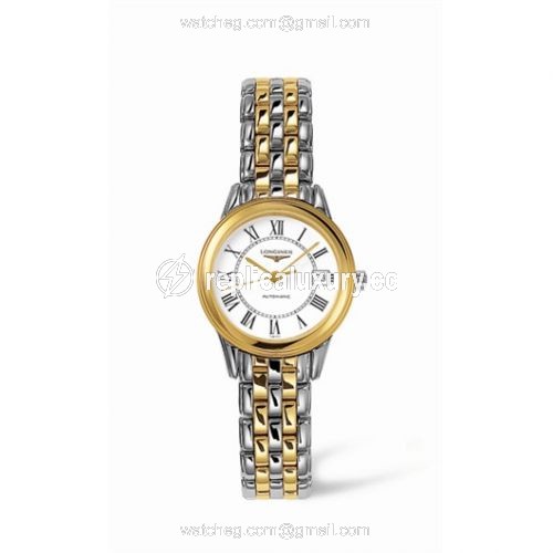 Longines Flagship 26 Automatic Two Tone White Roman L4.274.3.21.7