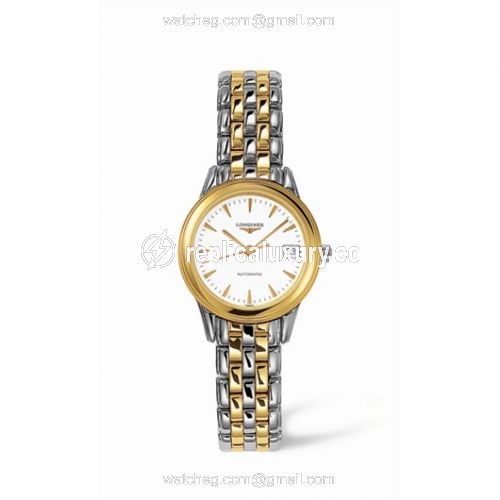 Longines Flagship 26 Automatic Two Tone White L4.274.3.22.7