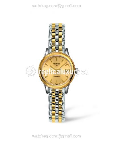 Longines Flagship 26 Automatic Two Tone Champagne L4.274.3.32.7