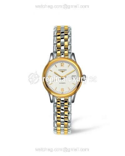 Longines Flagship 26 Automatic Two Tone Cream L4.274.3.76.7