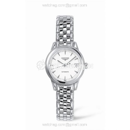 Longines Flagship 26 Automatic Stainless Steel White L4.274.4.12.6
