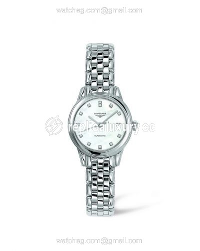 Longines Flagship 26 Automatic Stainless Steel MOP Diamond L4.274.4.87.6