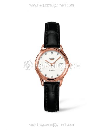Longines Flagship 26 Automatic Pink Gold Diamond L4.274.8.27.2