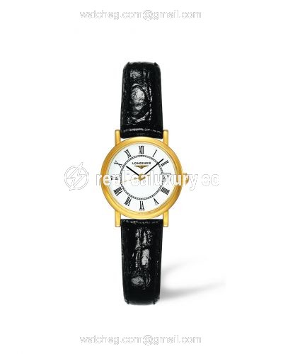 Longines Presence 23.5 Quartz Gold Matte Crocodile L4.277.6.11.0