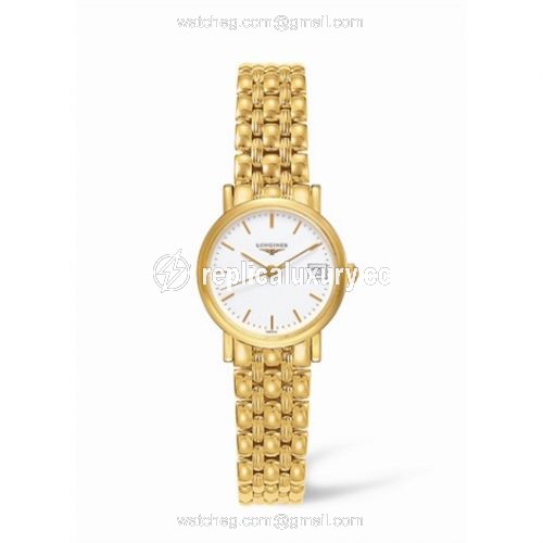 Longines Presence 23.5 Quartz Gold Matte Bracelet L4.277.6.12.6