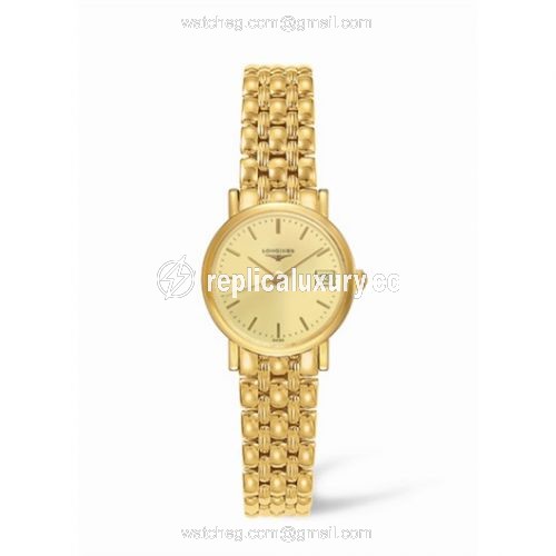 Longines Presence 23.5 Quartz Gold Matte Bracelet L4.277.6.32.6