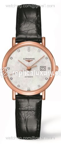 Longines Elegant Collection Automatic 29 Pink Gold / MOP L4.287.8.87.0